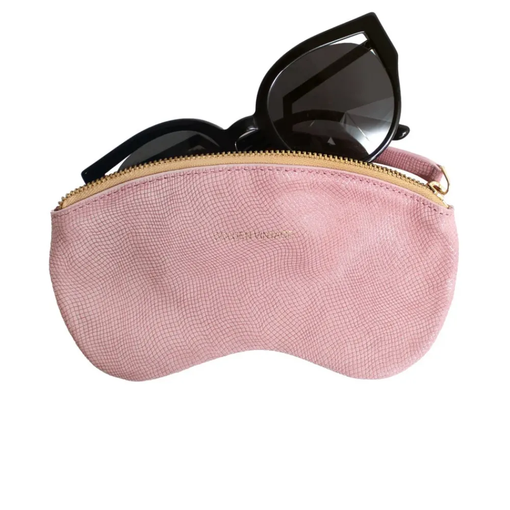 OH MY BAG Idées Cadeaux Et Autres Curiosités-Etui à lunettes en cuir à motif GOLDEN VINTAGE
