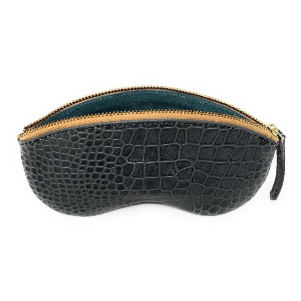 OH MY BAG Etuis À Lunettes-Etui à lunettes en cuir à motif GOLDEN VINTAGE