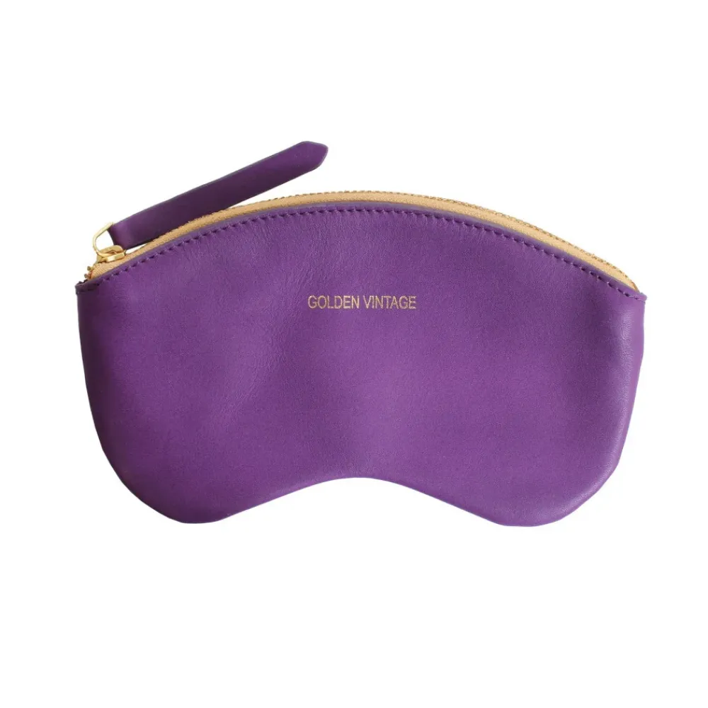 OH MY BAG Idées Cadeaux Et Autres Curiosités-Etui à lunettes en cuir lisse GOLDEN VINTAGE