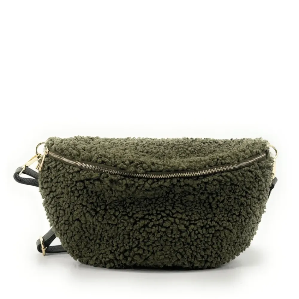 OH MY BAG Sacs En Peluche, Fausse Fourrure-Grand sac banane en cuir et peluche LOU PILOU L