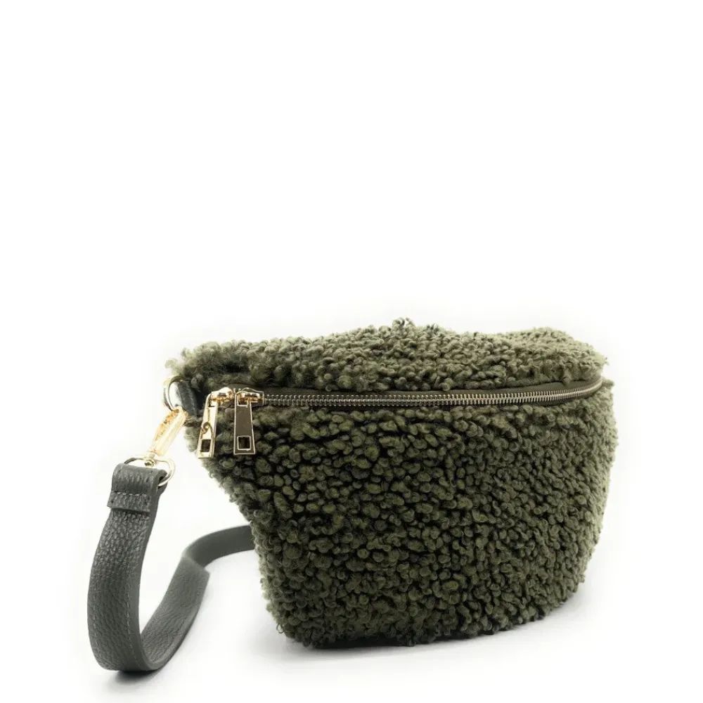 OH MY BAG Sacs En Peluche, Fausse Fourrure-Grand sac banane en cuir et peluche LOU PILOU L