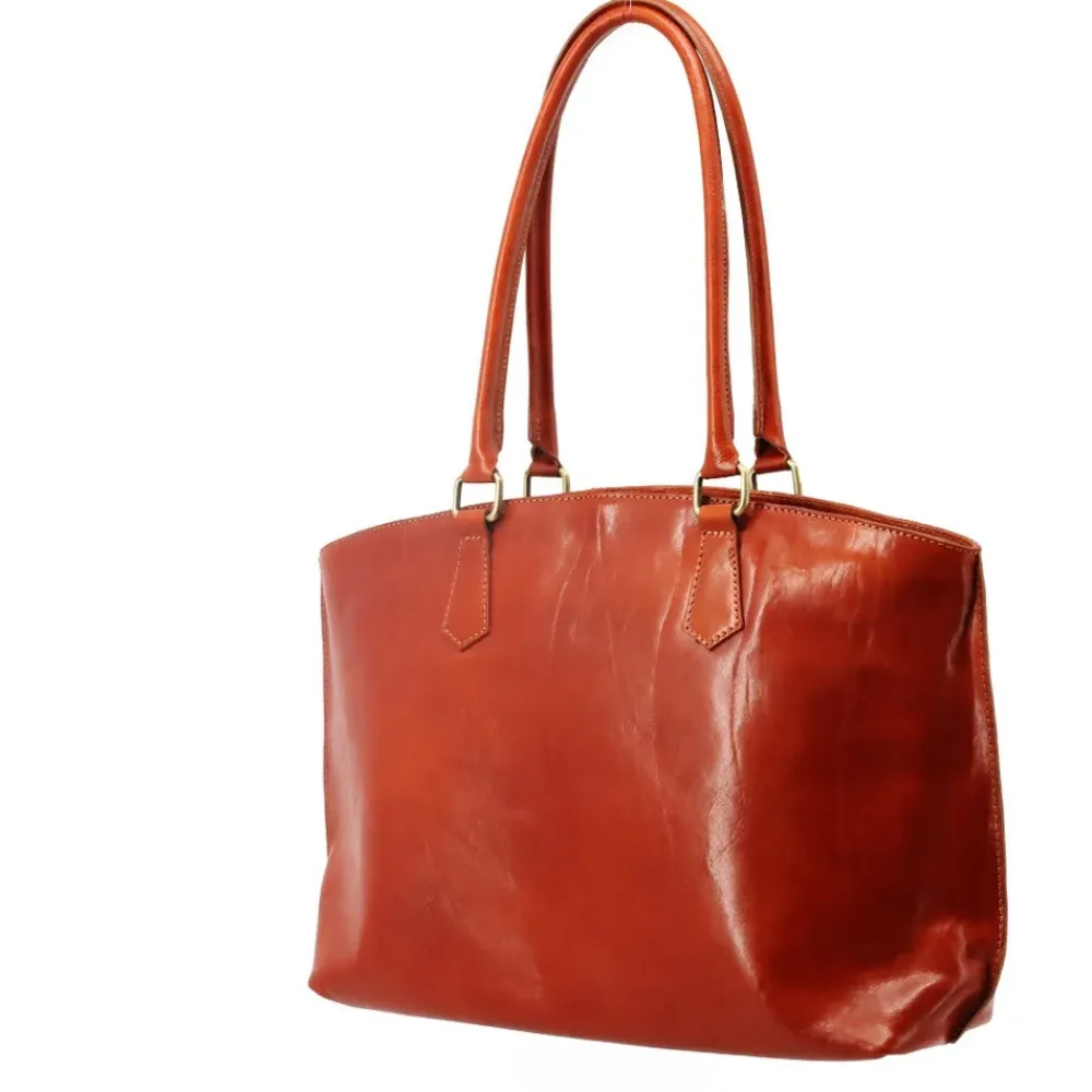 OH MY BAG Sacs En Cuir Lisse-Grand sac cabas en cuir lisse GREENWICH