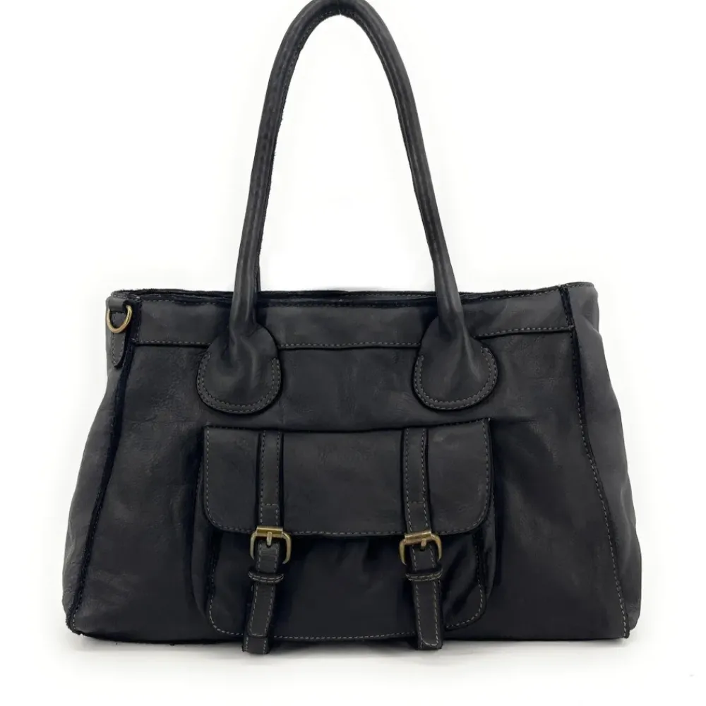 OH MY BAG Sacs En Cuir Vintage-Grand sac cabas en cuir vintage ALBUS