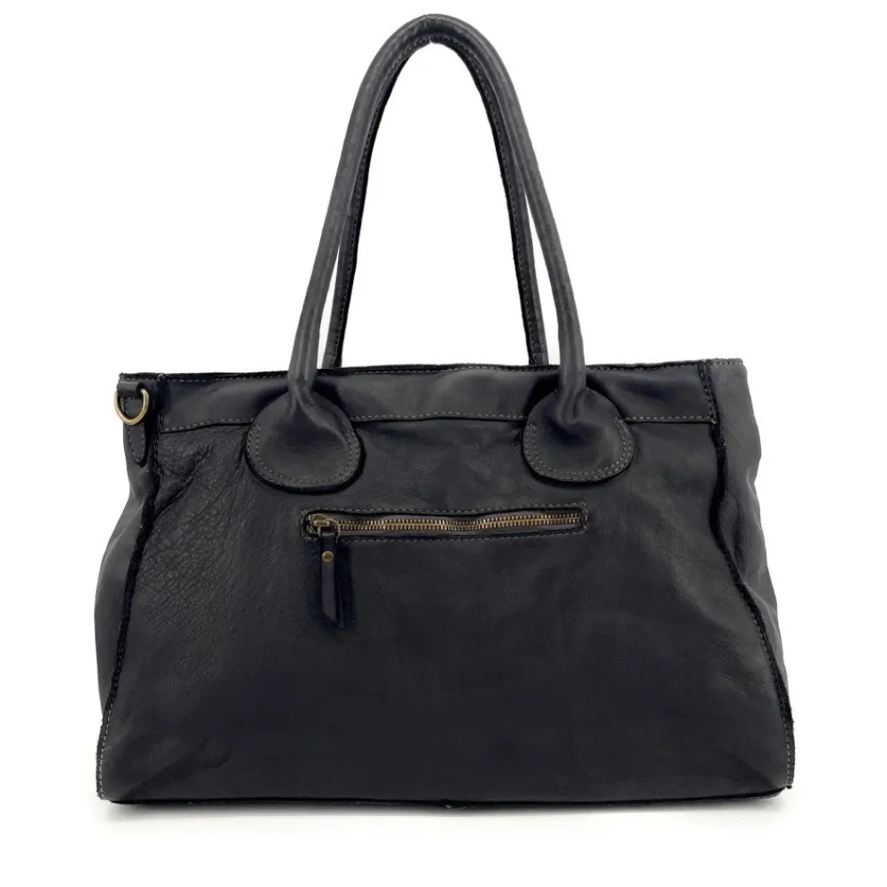 OH MY BAG Sacs En Cuir Vintage-Grand sac cabas en cuir vintage ALBUS
