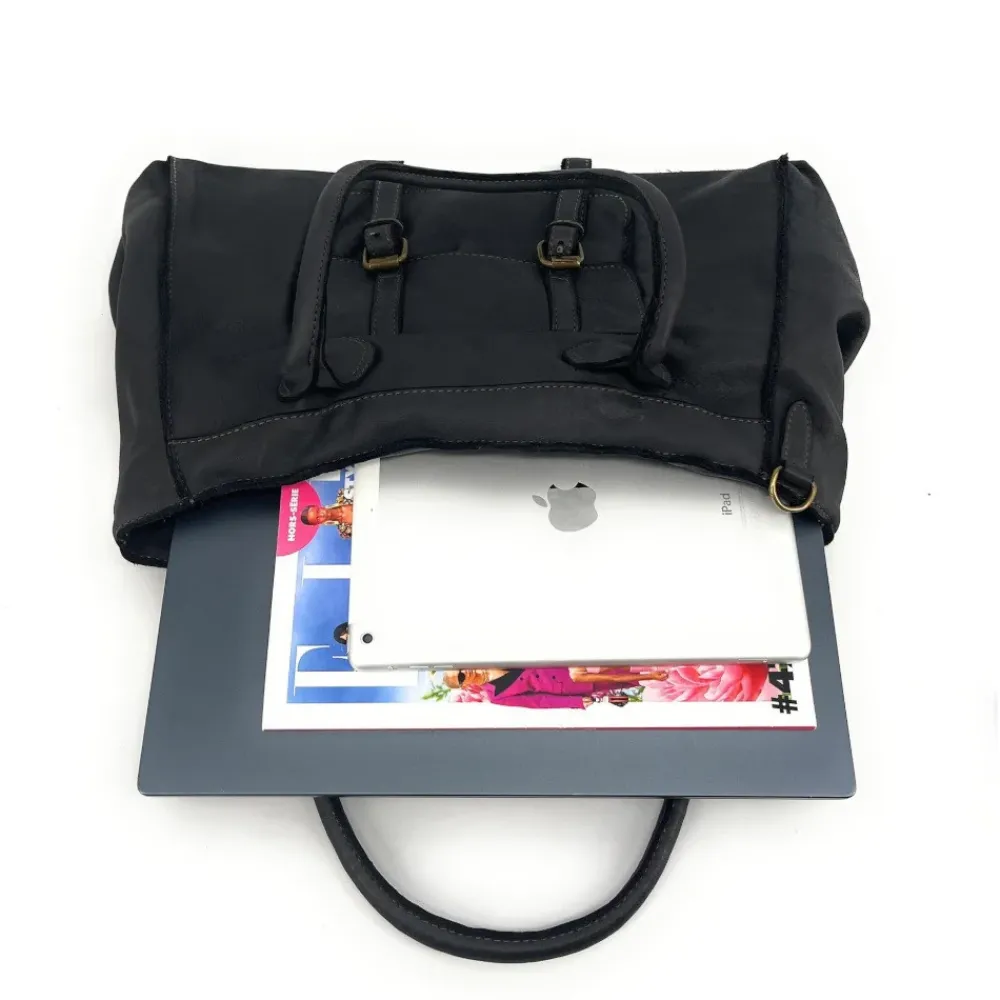 OH MY BAG Sacs En Cuir Vintage-Grand sac cabas en cuir vintage ALBUS