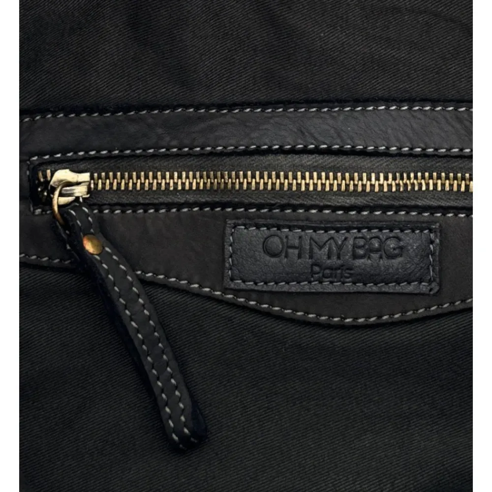 OH MY BAG Sacs En Cuir Vintage-Grand sac porté épaule en cuir souple tannage végétal STORM XL HURRICAN