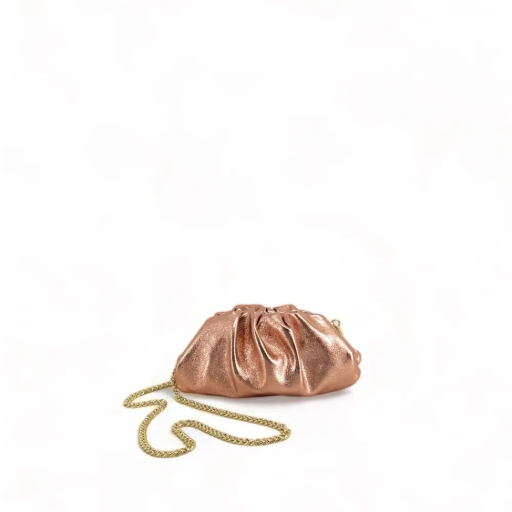 OH MY BAG Sacs En Cuir Métallisé-Mini-sac à main pouch en cuir irisé RIO