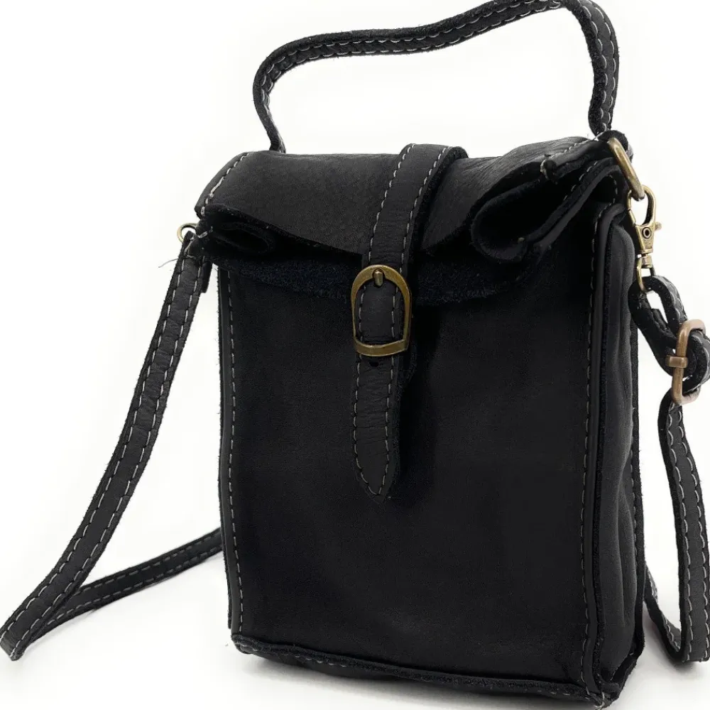 OH MY BAG Sacs En Cuir Vintage-Mini-sac pochette bandoulière en cuir vintage OHM
