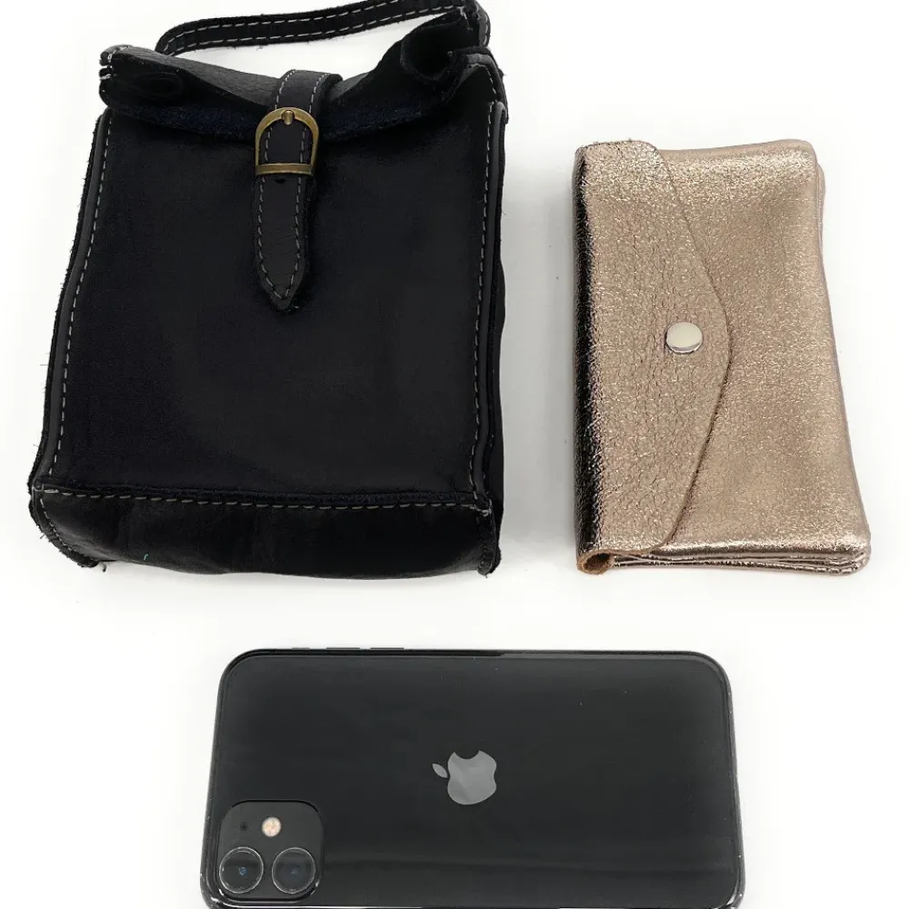 OH MY BAG Sacs En Cuir Vintage-Mini-sac pochette bandoulière en cuir vintage OHM