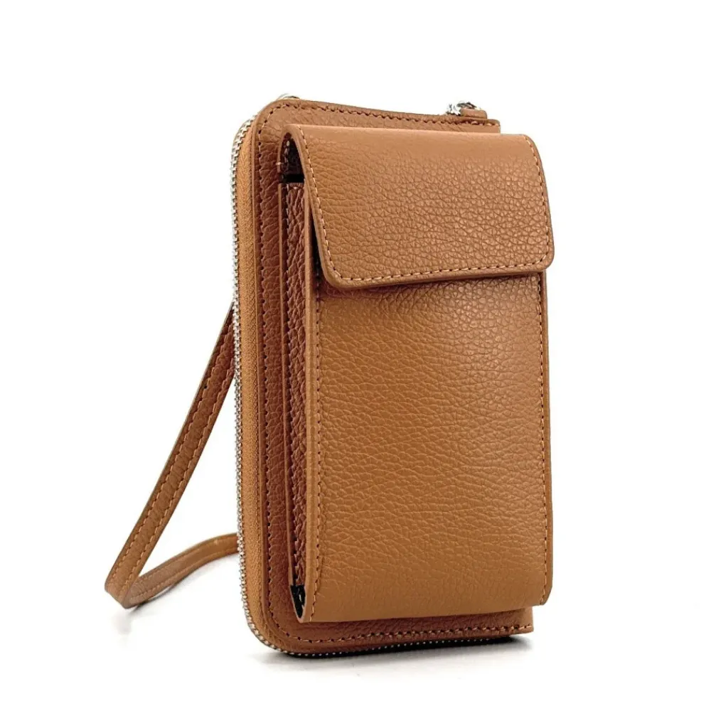 OH MY BAG Etuis Téléphone Portable-Mini-sac pochette en cuir grainé STREET