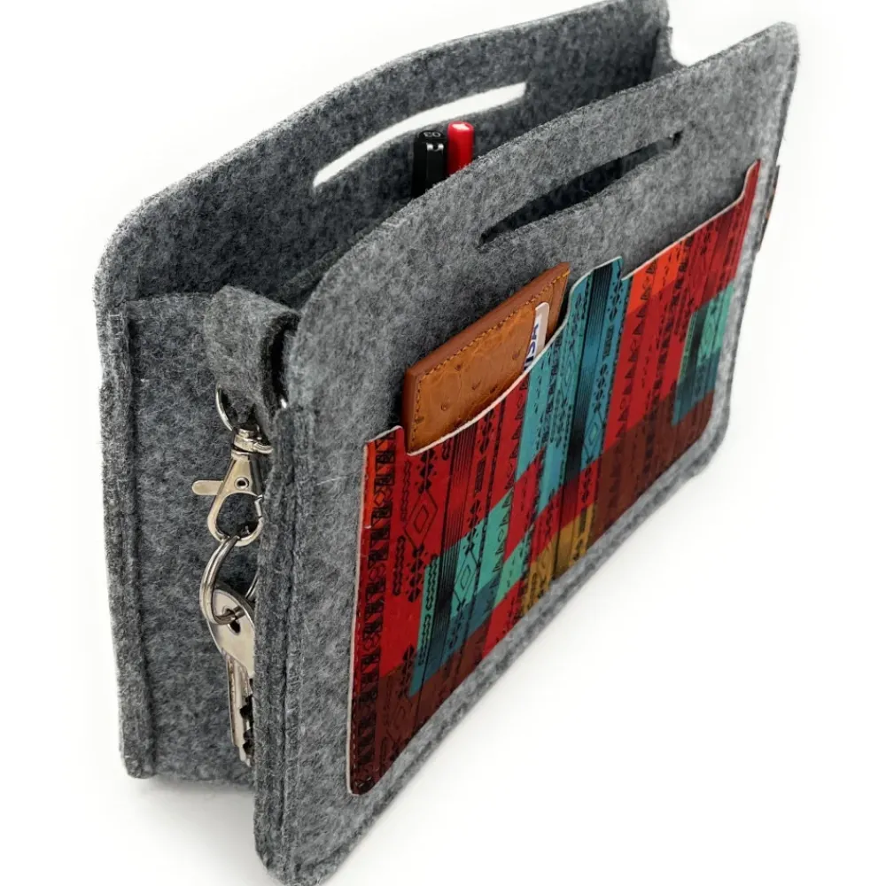 OH MY BAG Organiseurs De Sacs, Insert-Organiseur en feutrine écologique imprimée COLORADO gris clair