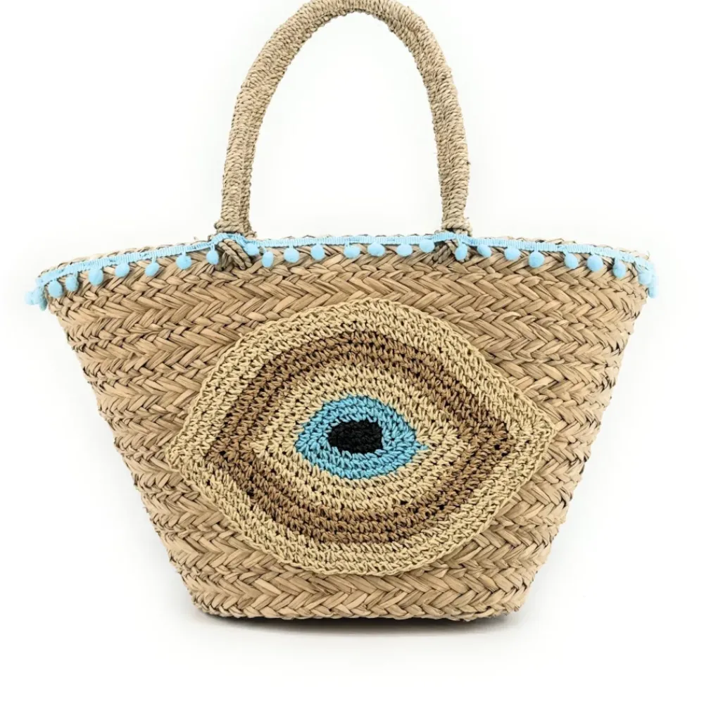 OH MY BAG Sacs Vegan-Panier en paille et broderies MATI