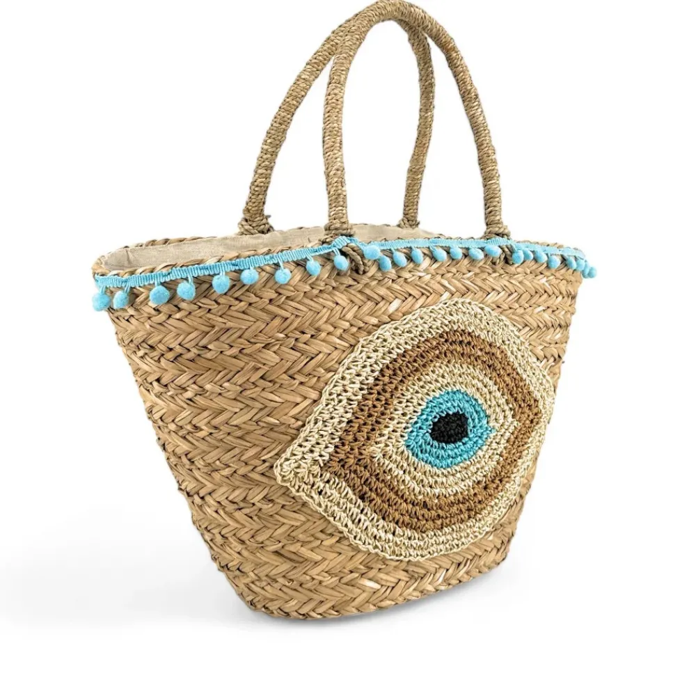 OH MY BAG Sacs Vegan-Panier en paille et broderies MATI