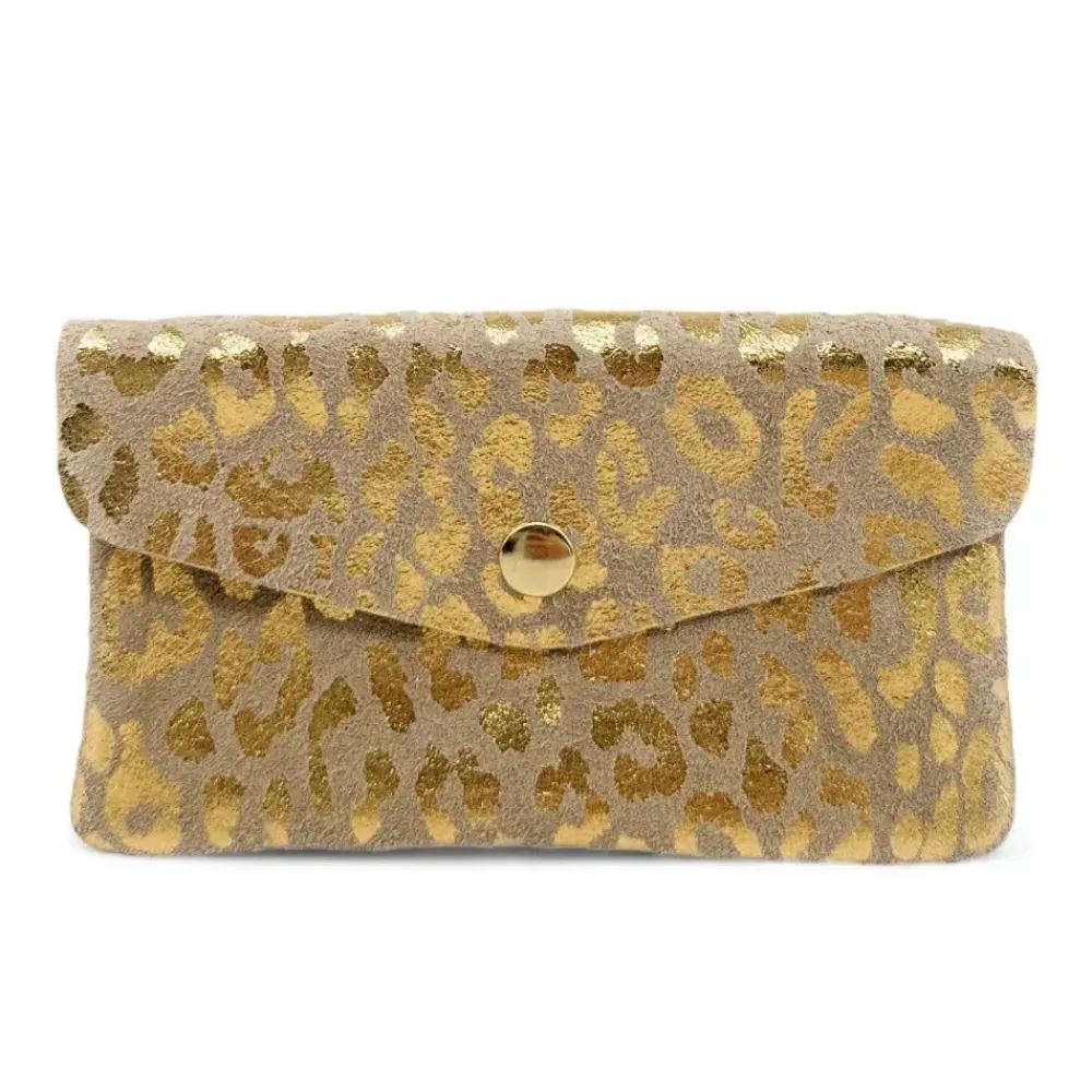 OH MY BAG Portefeuilles Et Porte-Monnaie-Pochette porte-monnaie en cuir nubuck COMBI LEO