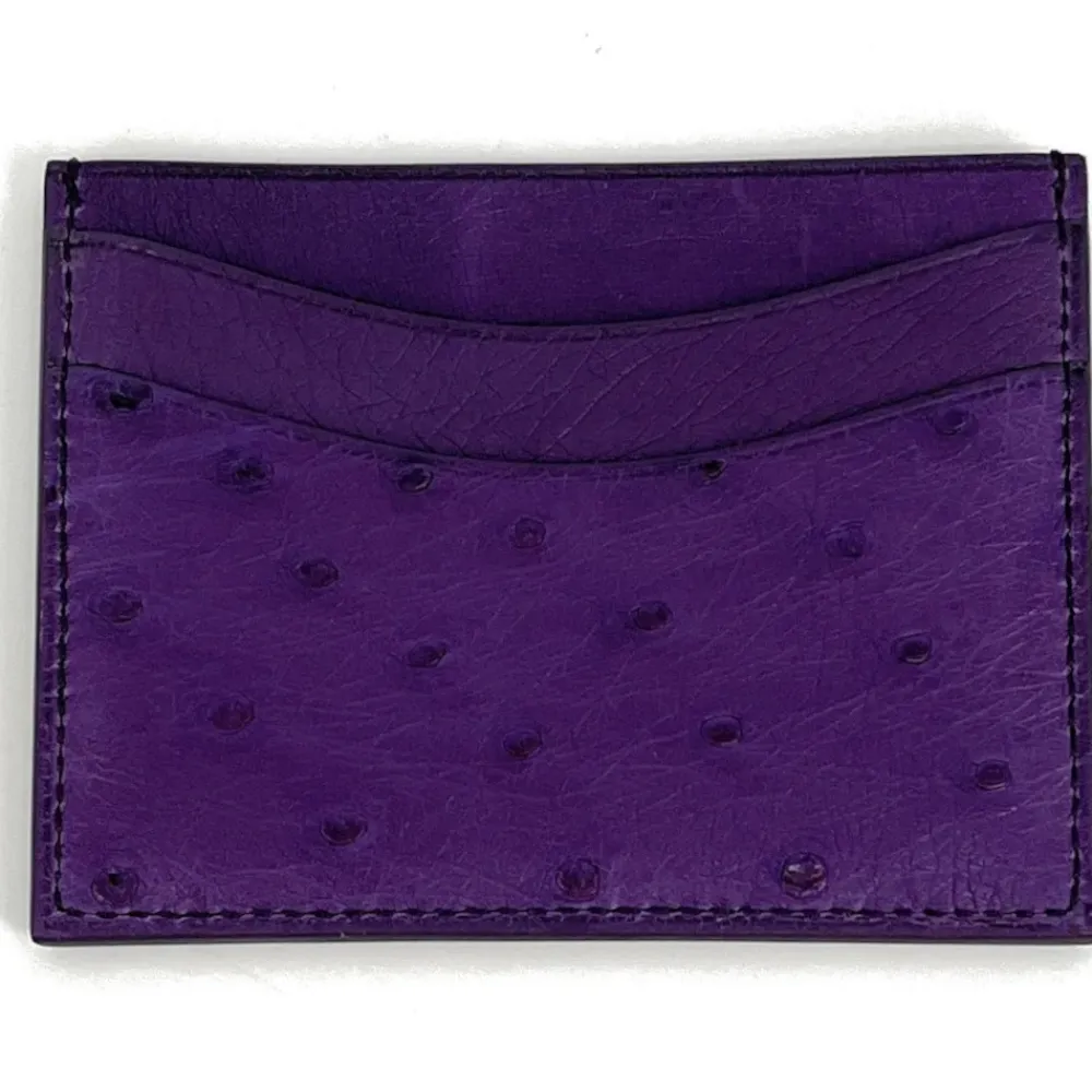 OH MY BAG Portefeuilles Et Porte-Monnaie-Porte-cartes cuir d'autruche édition Haute-couture violet