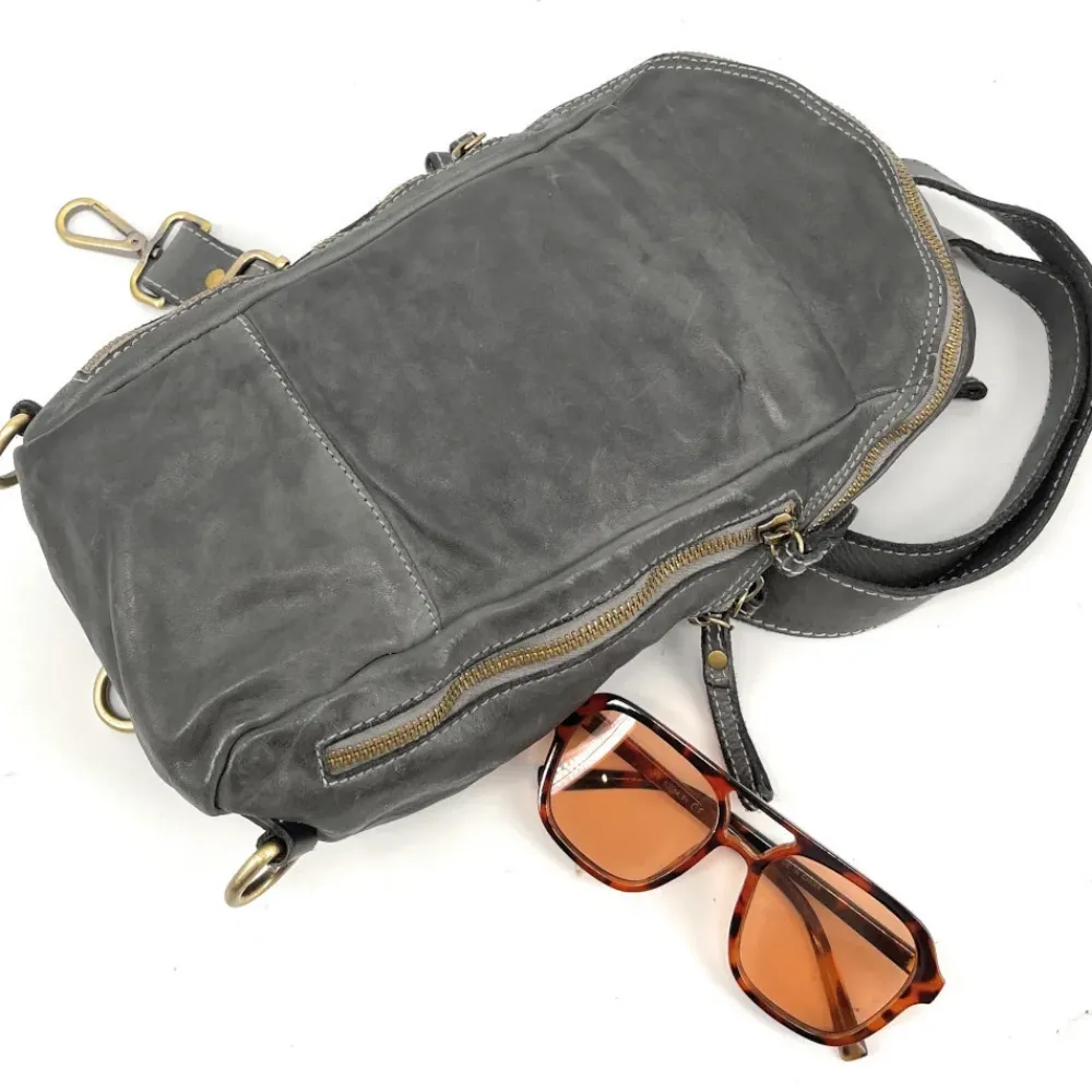 OH MY BAG Sacs En Cuir Vintage, Tannage Végétal-Sac à dos en cuir souple vintage tannage végétal LETO