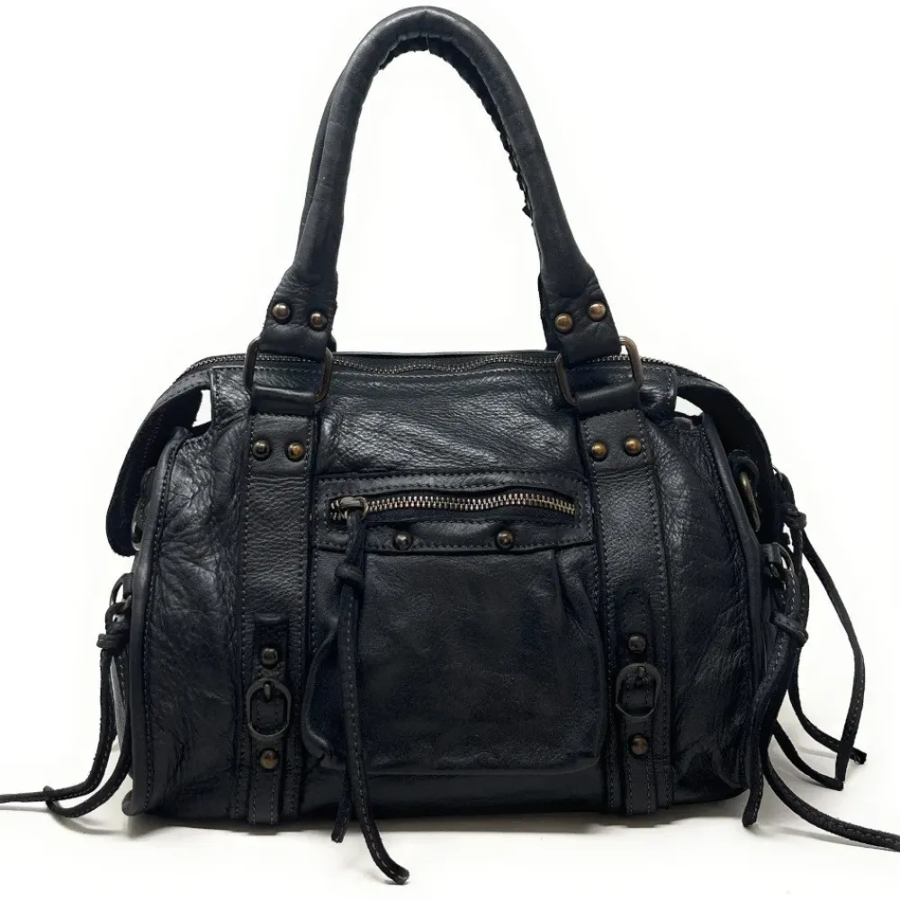 OH MY BAG Sacs En Cuir Vintage-Sac à main à bandoulière en cuir vintage MISS STORM (petit modèle)