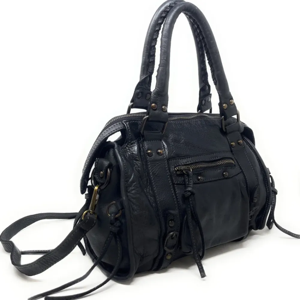OH MY BAG Sacs En Cuir Vintage-Sac à main à bandoulière en cuir vintage MISS STORM (petit modèle)