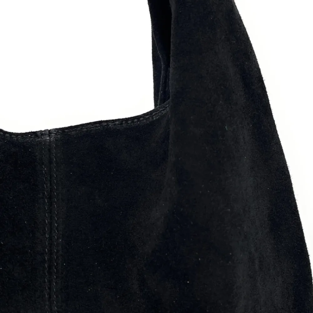 OH MY BAG Sacs En Daim, Nubuck, Suédé-Sac à main de forme HOBO en cuir nubuck épais EVA E.L Noël