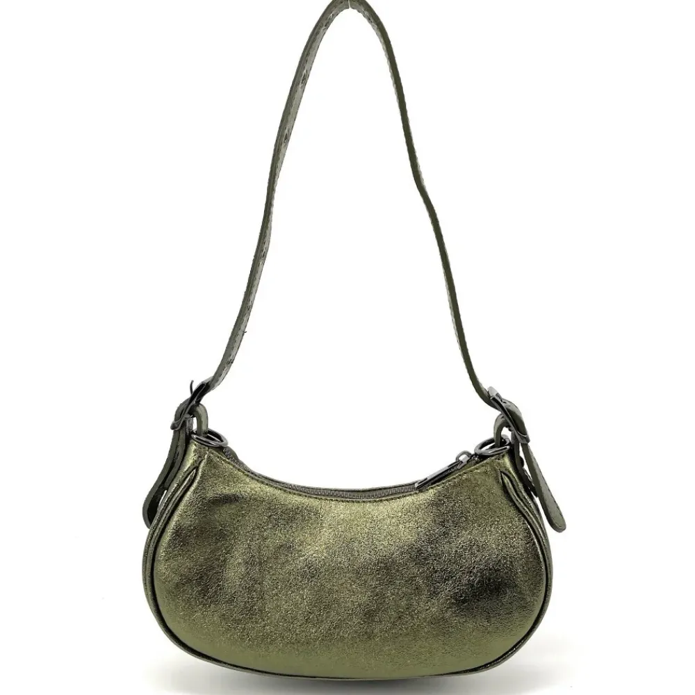 OH MY BAG Sacs En Cuir Grainé-Sac à main demi-lune en cuir grainé ou irisé LUNA PARK