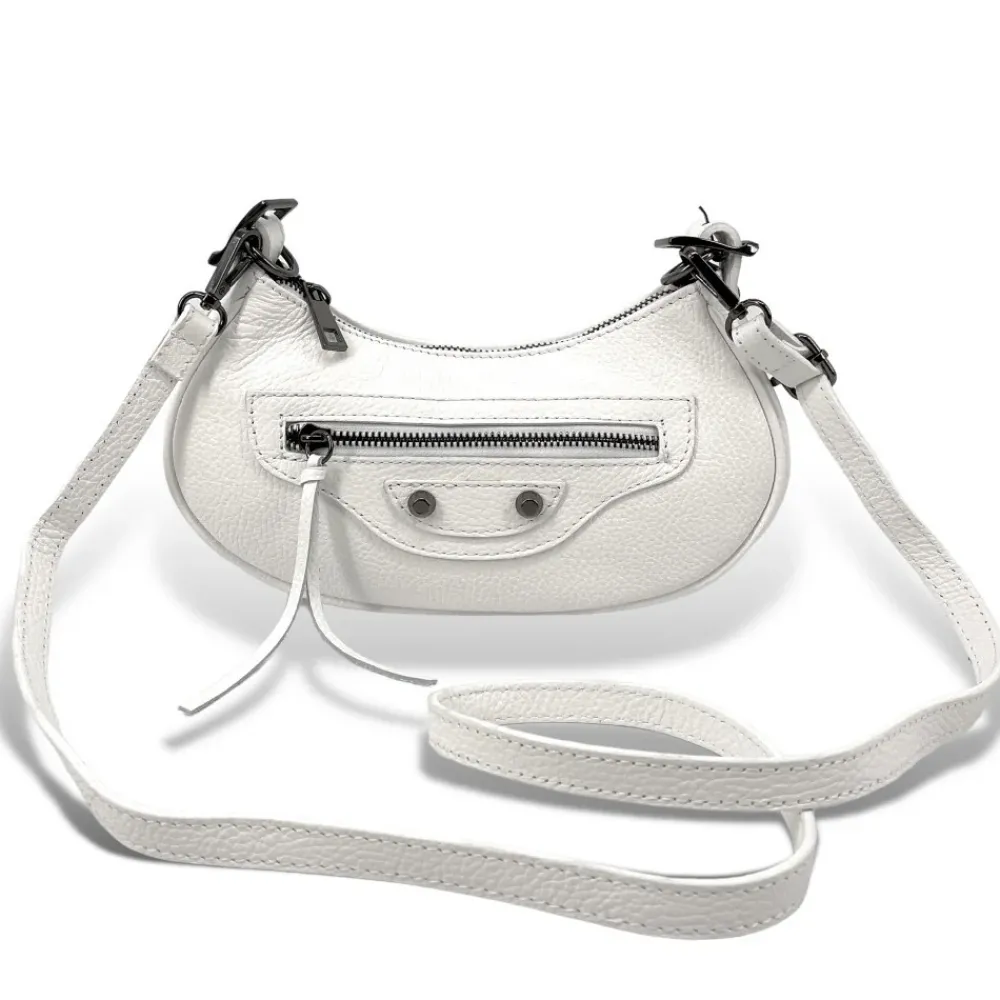 OH MY BAG Sacs En Cuir Grainé-Sac à main demi-lune en cuir grainé ou irisé LUNA PARK