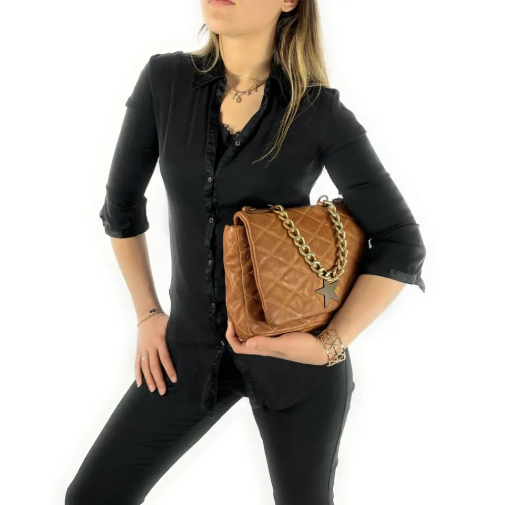 OH MY BAG Sacs En Cuir Vintage-Sac à main en cuir vintage matelassé MISS ANGELINA