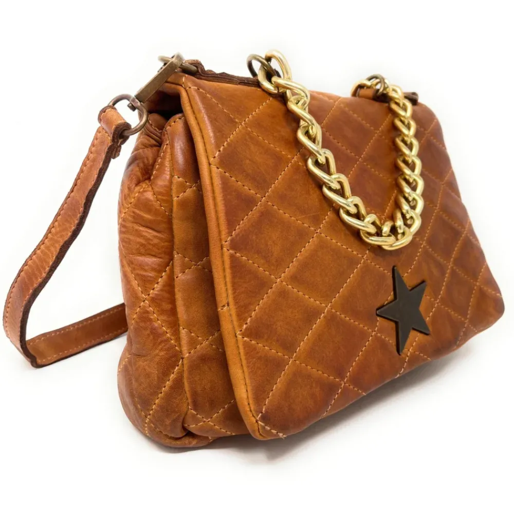 OH MY BAG Sacs En Cuir Vintage-Sac à main en cuir vintage matelassé MISS ANGELINA