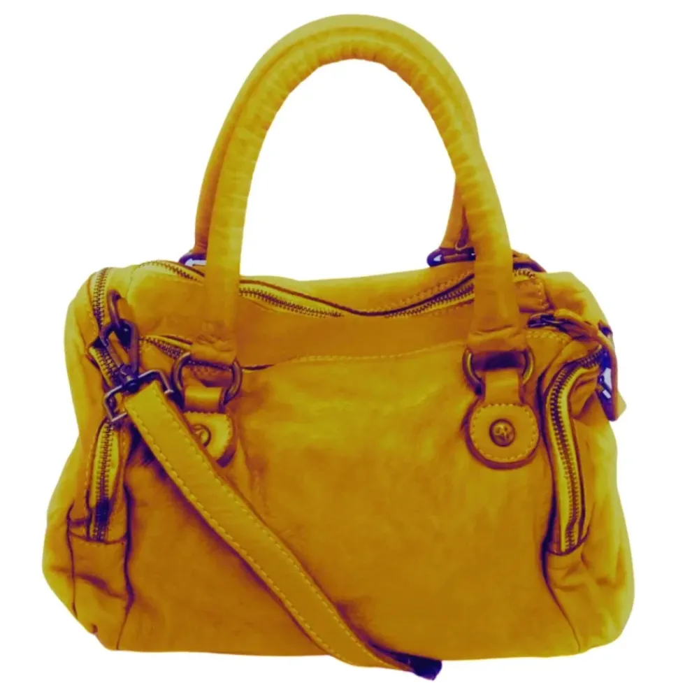 OH MY BAG Sacs Bowling, Sacs Cargo-Sac à main en cuir vintage MISS ANN