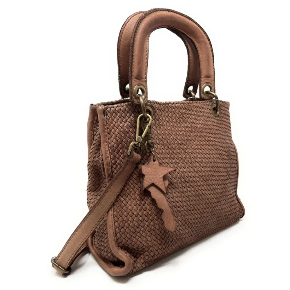 OH MY BAG Sacs En Cuir Tressé-Sac à main en cuir vintage MISS CLEO