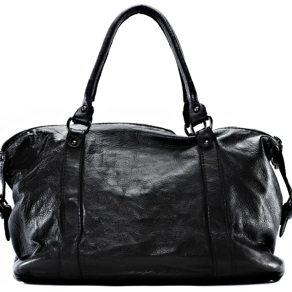 OH MY BAG Sacs De Rentrée, Bureau, Cours-Sac à main en cuir vintage MISS MY noir
