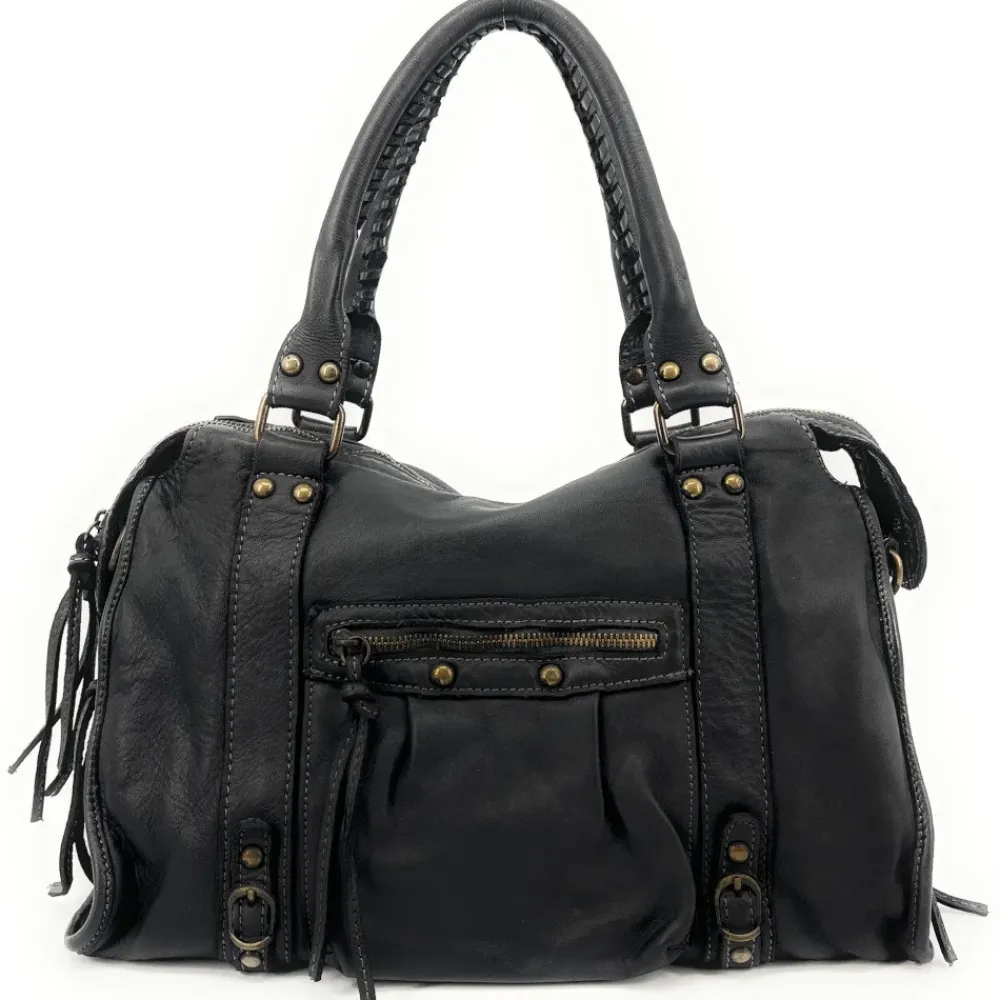 OH MY BAG Sacs En Cuir Vintage-Sac à main en cuir vintage MISS STORM