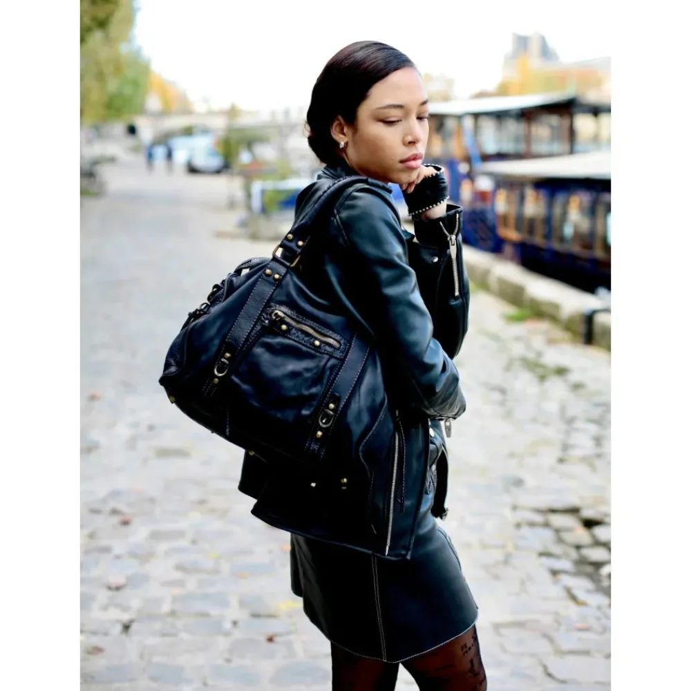 OH MY BAG Sacs En Cuir Vintage-Sac à main en cuir vintage MISS STORM