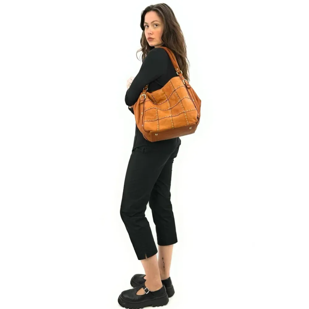 OH MY BAG Sacs En Cuir Vintage-Sac à main en cuir vintage SHELLEY
