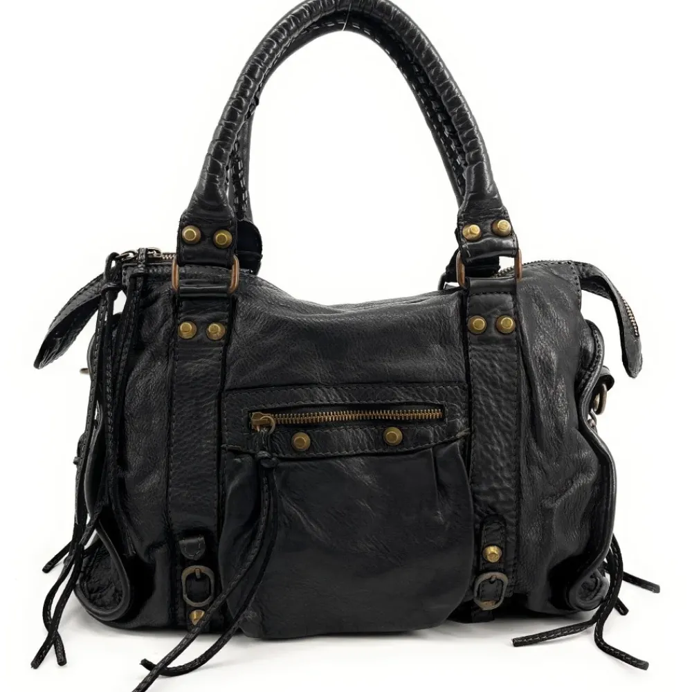 OH MY BAG Sacs En Cuir Vintage-Sac à main porté épaule en cuir vintage STORM ROCK