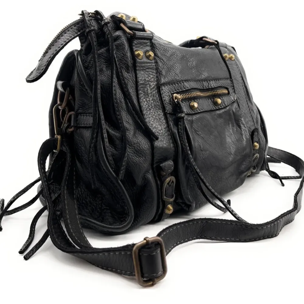 OH MY BAG Sacs En Cuir Vintage-Sac à main porté épaule en cuir vintage STORM ROCK