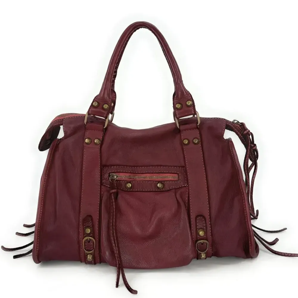 OH MY BAG Sacs En Cuir Vintage-Sac à main porté épaule en cuir vintage STORM ROCK
