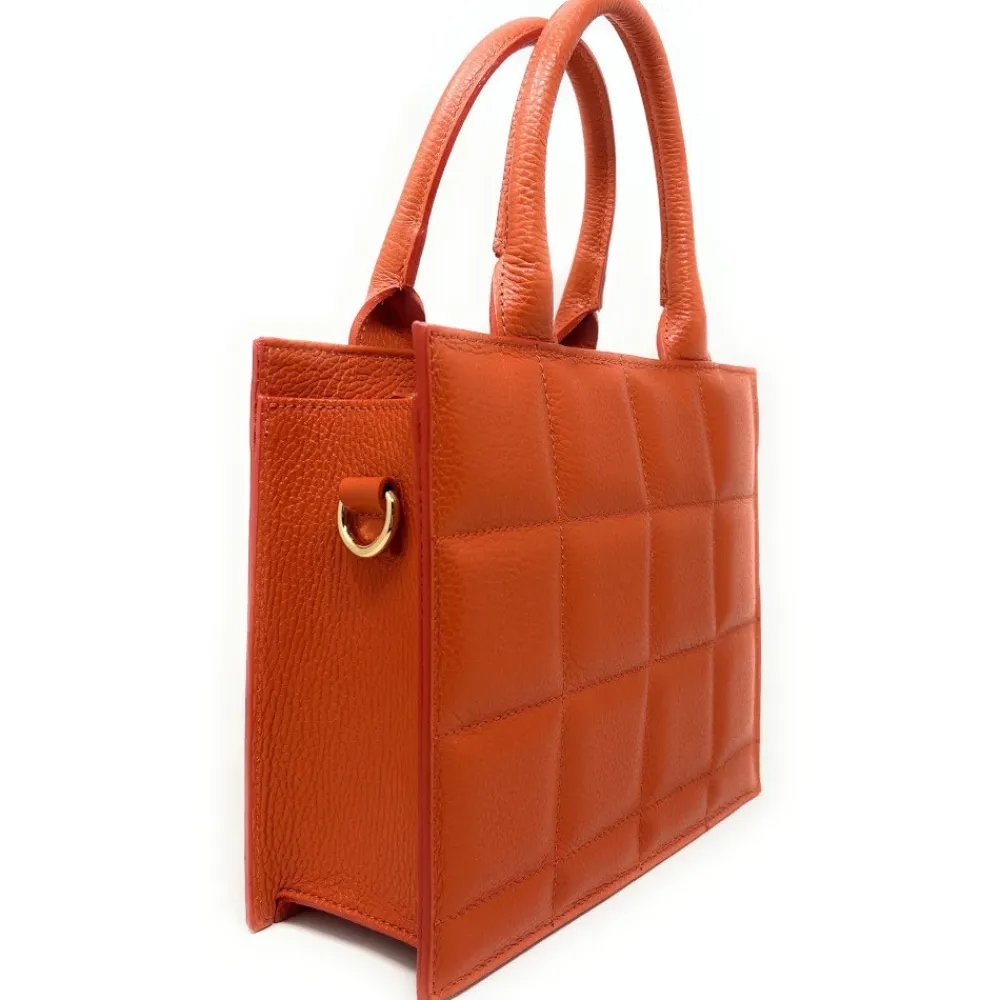 OH MY BAG Sacs En Cuir Grainé-Sac à main tote book en cuir grainé matelassé RIVE GAUCHE