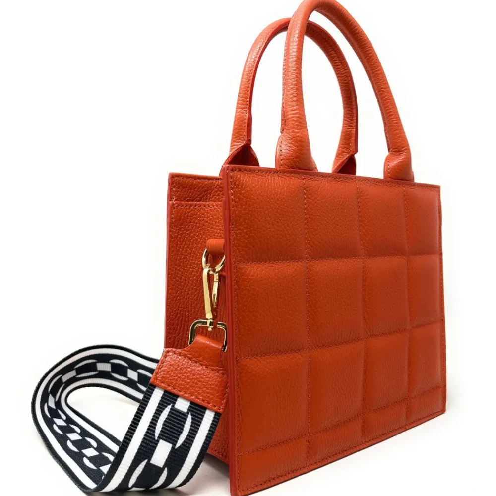 OH MY BAG Sacs En Cuir Grainé-Sac à main tote book en cuir grainé matelassé RIVE GAUCHE