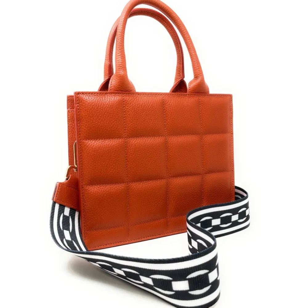 OH MY BAG Sacs En Cuir Grainé-Sac à main tote book en cuir grainé matelassé RIVE GAUCHE
