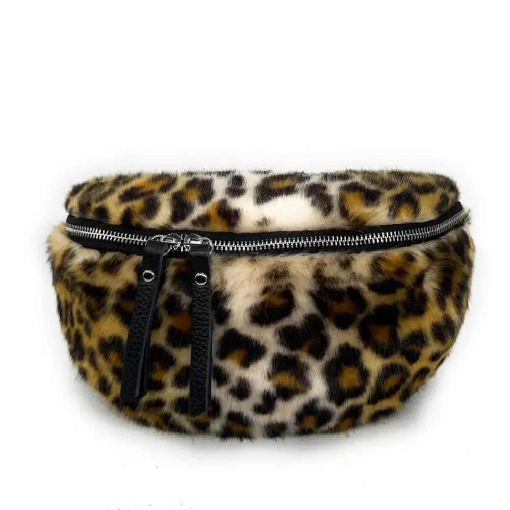 OH MY BAG Sacs En Peluche, Fausse Fourrure-Sac banane en cuir et fausse fourrure LOU KITTY