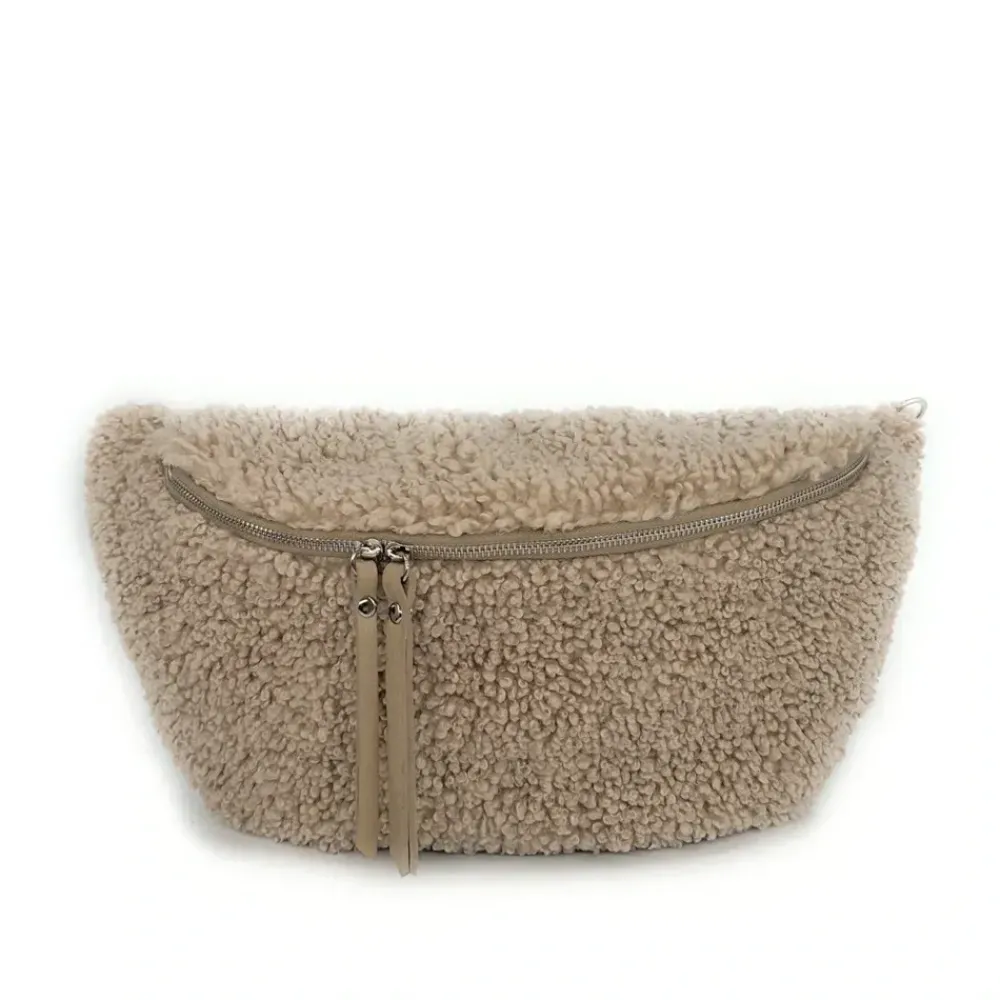 OH MY BAG Sacs En Peluche, Fausse Fourrure-Sac banane géant en cuir et peluche LOU PILOU XXL