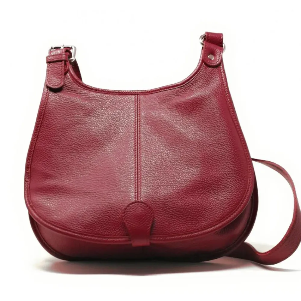 OH MY BAG Sacs En Cuir Grainé-Sac bandoulière en cuir grainé PETRA