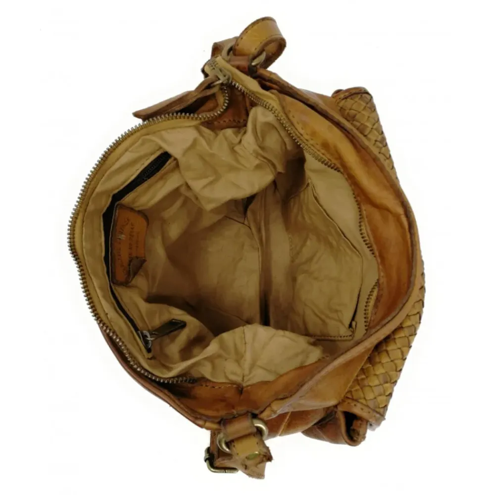OH MY BAG Sacs En Cuir Tressé-Sac bandoulière en cuir vintage MISS AGATHE