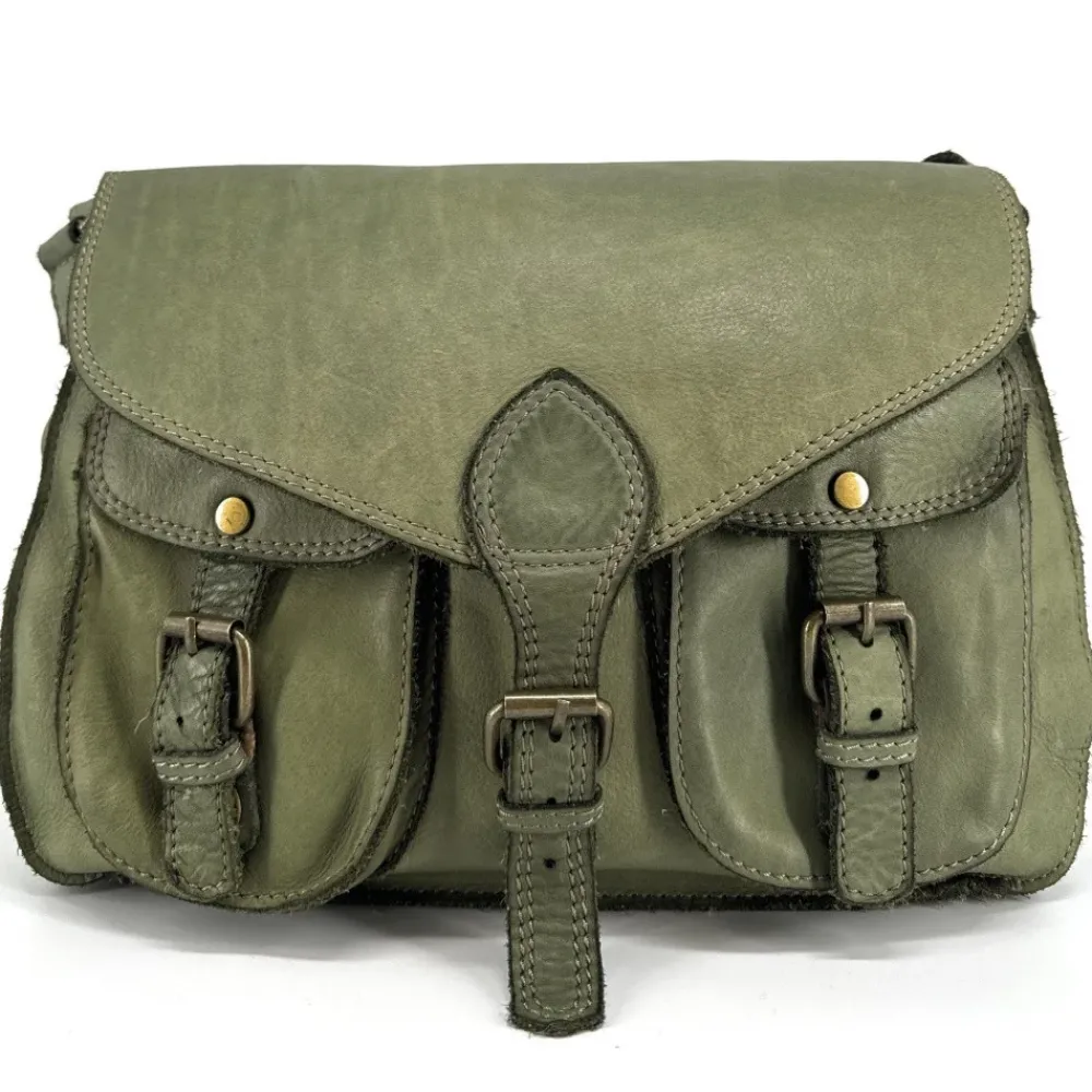 OH MY BAG Sacs Besaces, Messagers-Sac besace à bandoulière en cuir vintage DAKOTA