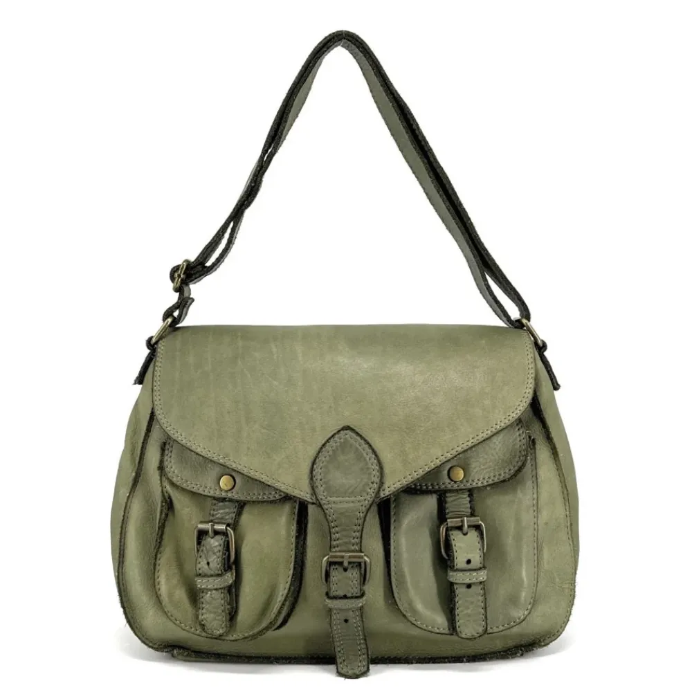 OH MY BAG Sacs Besaces, Messagers-Sac besace à bandoulière en cuir vintage DAKOTA