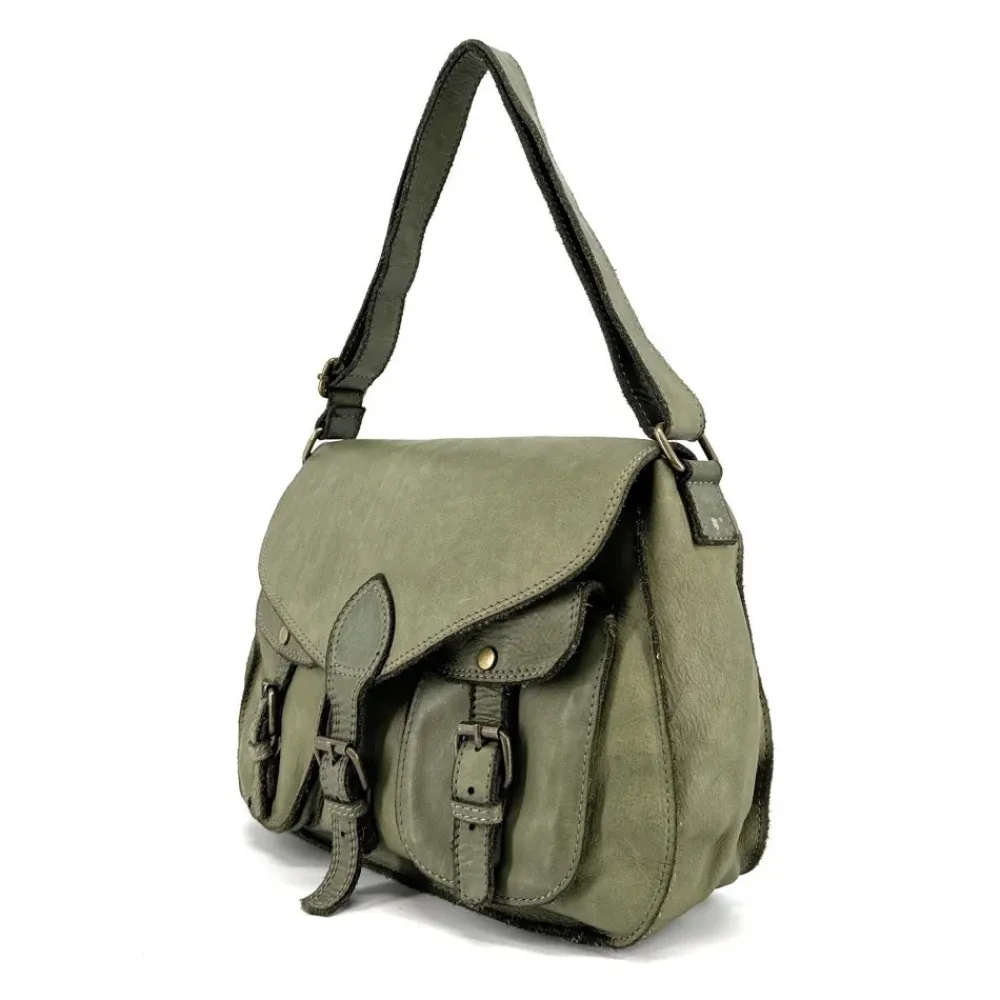 OH MY BAG Sacs Besaces, Messagers-Sac besace à bandoulière en cuir vintage DAKOTA
