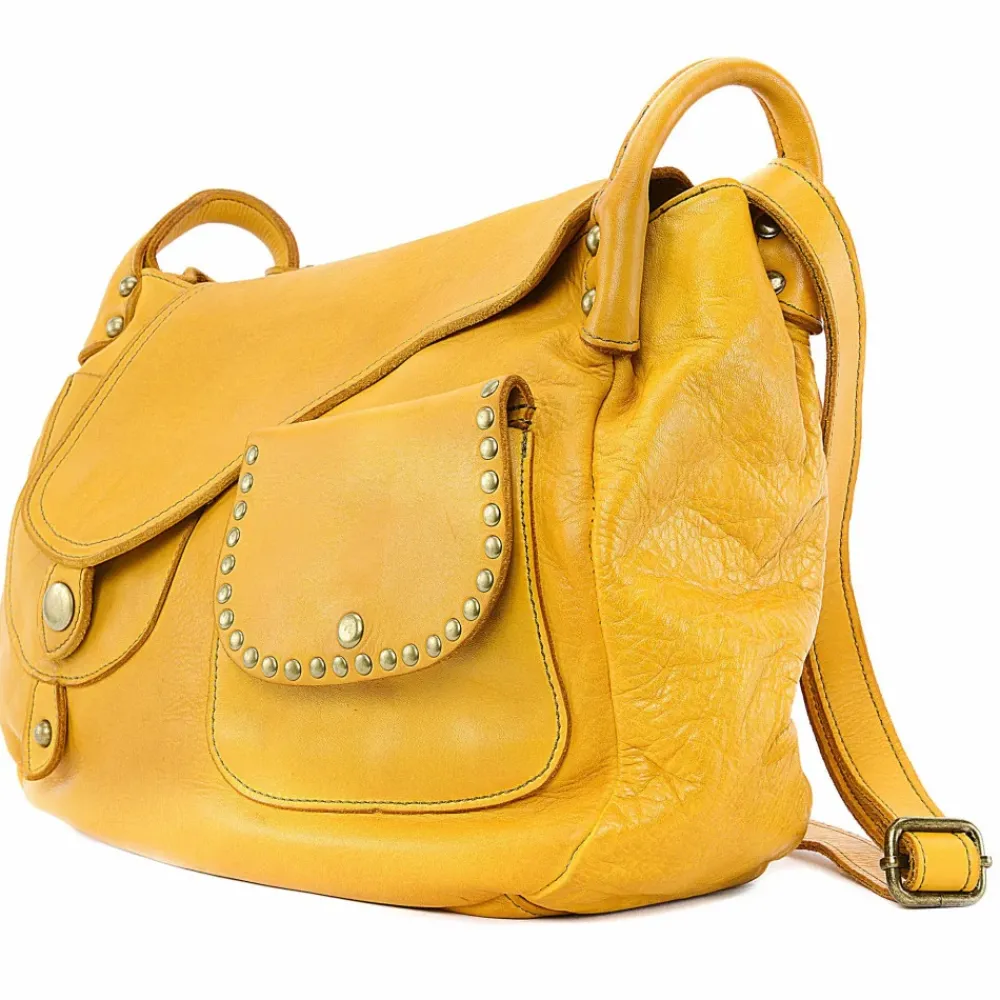 OH MY BAG Sacs En Cuir Vintage-Sac besace à bandoulière en cuir vintage MISS CLYDE