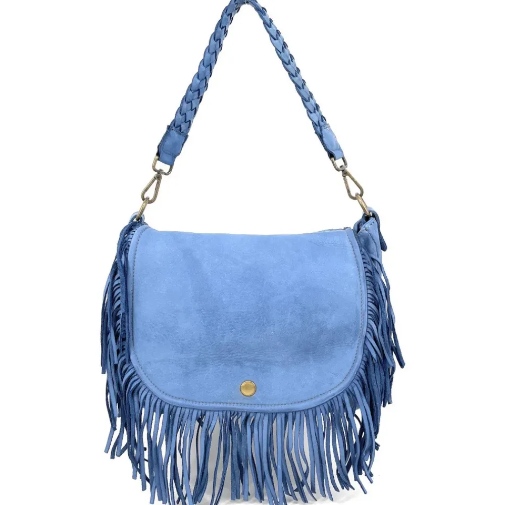 OH MY BAG Sacs En Cuir Vintage-Sac besace à franges en cuir vintage MISS NAYA