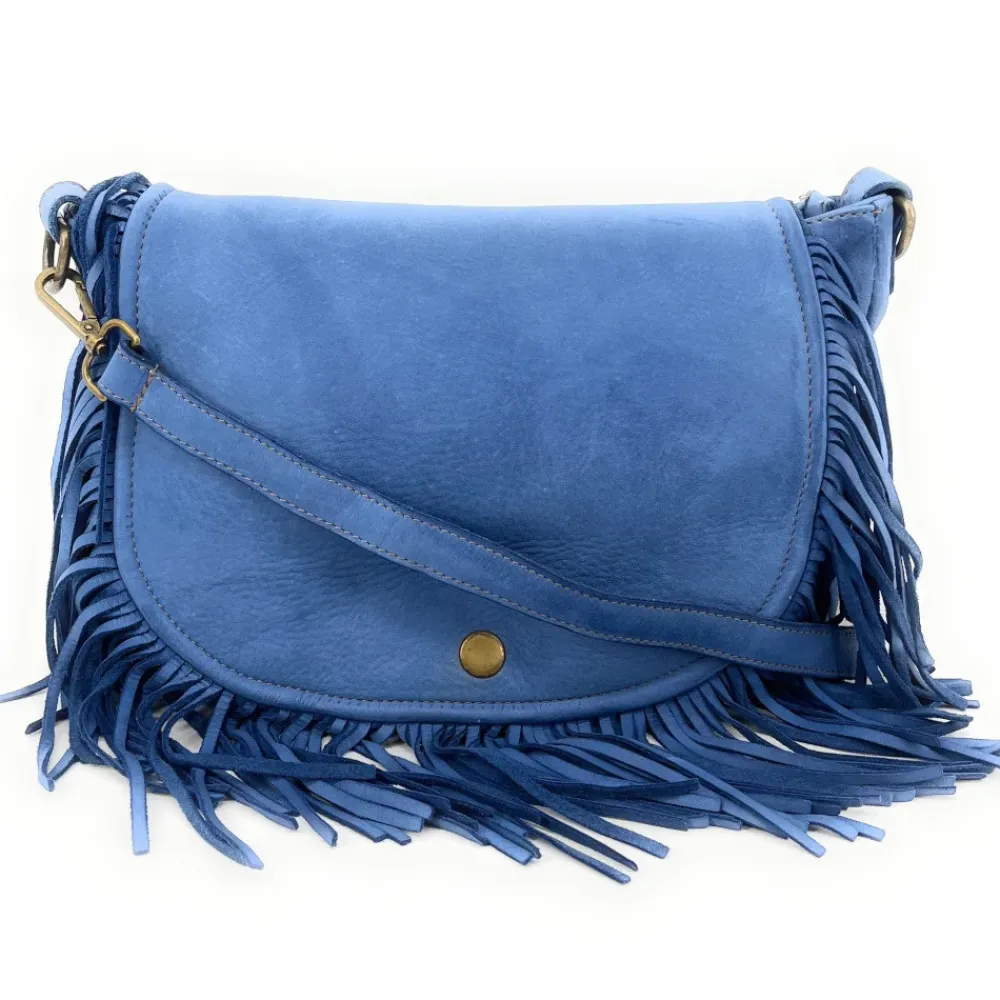 OH MY BAG Sacs En Cuir Vintage-Sac besace à franges en cuir vintage MISS NAYA