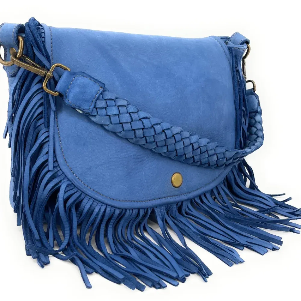 OH MY BAG Sacs En Cuir Vintage-Sac besace à franges en cuir vintage MISS NAYA